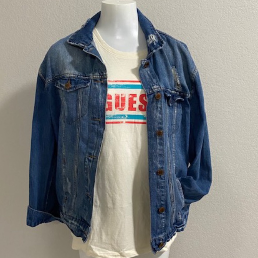 Bullhead Distressed Denim Jean Jacket